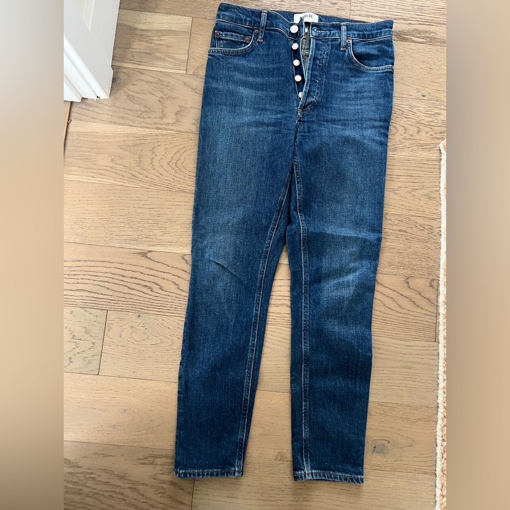 Agolde Blue Skinny Jeans High-Waisted